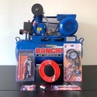 ราคา BONCHI ถังลม ปั๊มลม ปั๊มลมสายพาน ขนาด 40 ลิตร มอเตอร์ 1 แรงม้า อุปกรณ์ 6 อย่าง ปลั๊กพ่วง 10 เมตร รับประกัน 1 ปีเต็ม (14861610078)