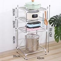 ราคา 3 6 ชั้น ชั้นวางหม้อ ชั้นวางสแตนเลส วางของสแตนเลส Stainless steel shelf ชั้นวางหม้อ ชั้นวางจาน ชั้นวางของ ชั้นวางของในครัว ชั้นวางสแตนเลส (13105638164)