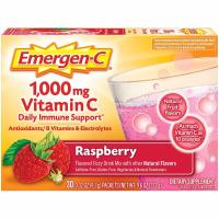 ราคา วิตามินซี แบบผง Emergen C Daily Immune Support Vitamin C Supplement Powder Raspberry 30 Ct (21161309832)
