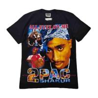 ราคา CZH เสื้อวง 2Pac Hip Hop T shirt เสื้อยืดวง 2Pac Tupac Rapper oversize SML (17326523339)