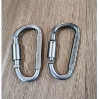 ราคา Aluminium Carabiner คาราบิเนอร์อลูมิเนียม ตะขอเกี่ยว อเนกประสงค์ รูปตัว D by Jeep Camping (13225534305)