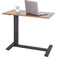 ราคา โต๊ะคอมข้างเตียง Overbed Bedside Table with Wheels โต๊ะทำงาน ปรับระดับได้ Adjustable Height End Table Laptop Side Table for Couch Living Room Multiple Uses (16322105394)