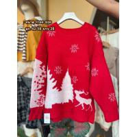 ราคา KR02 ไหมพรมแขนยาวกระดุมมุกปักดอกไม้ คอหยัก (20978343349)