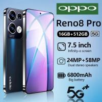 ราคา รับประกัน 12 เดือน OPP0 Reno8 Pro 5G 7 5นิ้ว โทรศัพท์มือถือ รองรับ2ซิม Smartphone 4G 5G 512GB โทรศัพท์ถูกๆ Android12 0 (21247168977)