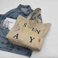 ราคา กระเป๋าสะพายผญ กระเป๋า กระเป๋าผ้ามินิมอล กระเป๋า Tote Bag กระเป๋าสะพายข้าง กระเป๋าผ้า canvas กระเป๋าผ้าแคนวาส พร้อมส่งในไทย ใบใหญ่ เนื้อผ้าหนา ใส่ของได้เยอะ (21191932494)