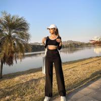 ราคา PERFECT PANTS กางเกงผู้หญิงขากระบอก กางเกงเอวสูง ผญ กางเกงขากระบอกใหญ่ กางเกงขาตรง กางเกงวินเทจ ผญ กางเกงผ้าเอวสูง (12294667352)