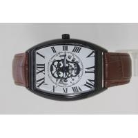 ราคา นาฬิกาข้อมือผู้ชายหญิง เรือนทองโลหะเคลือบดำ สายหนังแท้ ระบบ Quartz 3เข็ม หน้าปัดคลาสสิค killing ขนาดหน้าปัด30mmx38mm รุ่น CON 7030B (20385511271)