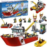 ราคา Compatible with LEGO City Police Marine Rescue Fire Boat 60109 Patrol Boat Boys Building Block Toy 02057 (20392865628)