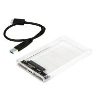 ราคา USB3 0 to SATA3 0 External Hard Drive Enclosure Hard Disk Storage Box with SATA to USB Connector Cable Support UASP for 2 5inches 2 5 นิ้ว (20683746238)