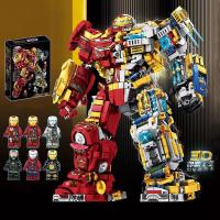 ราคา LY ไอรอนแมน หุ่นยนต์ โมเดล avengers ตัวต่อ 1450 pcs ชุดใหญ่ Super Anti Hulk Mecha marvel iron man hulkbuster 1000ชิ้น ตัวต่อของเล่น (21285423073)