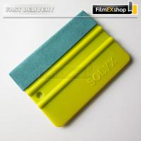 ราคา ยางรีดสติ๊กเกอร์ ยางรีดน้ำ ที่รีดฟิล์ม ที่ปาดน้ำ อุปกรณ์ติดฟิล์มกรองแสง เครื่องมือช่างฟิล์ม CD16 SQUEEGEE W FELT EDGE (10203165297)