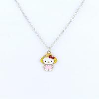 ราคา สร้อยคอการ์ตูนแมวคิตตี้เมโลดี้โซ่ไหปลาร้าจี้ข้าวเย็น Yugui สร้อยโซ่เสื้อกันหนาวน้องหมา Kado Pacar จี้ของขวัญคู่ (18234825725)