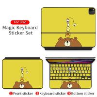 ราคา 3 Pieces Laptop Sticker Skin 2021 IPad Pro 11 12 9 Inch Magic Keyboard Decal Cover for IPad Air 4 Cute Cartoon Full Coverage Protective Anti scratch Film (16593494233)