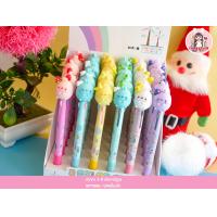 ราคา ปากกา ปากกา 3 สี ปากกาหัวการ์ตูน คละสี MY700G (18481040536)