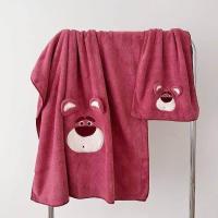 ราคา พร้อมส่ง เซทผ้าเช็ดตัว 2 ผืน ผ้าเช็ดตัวลายการ์ตูน ผ้าเช็ดตัว Lotso Disney Sanrio (21176916854)