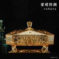 ราคา Taobao ชุดถาดแก้วคริสตัลถาดใส่อาหารแก้วใสแบบมีฝาปิด (11706753165)