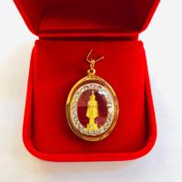ราคา จี้พระประจำวันเกิด ล้อมเพชร พื้นใส สำหรับสร้อย2สลึง 1บาท เลี่ยมทองคำแท้90 กันน้ำมีใบรับประกัน (20922576449)