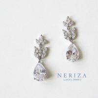 ราคา Neriza Jewelry ต่างหูระย้าเพชรสังเคราะห์ เครื่องประดับออกงาน จัดส่งฟรีพร้อมกล่อง NE004 (13414066752)