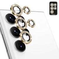ราคา AUOVIEE เลนส์กล้องถ่ายรูปป้องกันแวววาวสำหรับ Samsung Galaxy S23กล้องกระจกเทมเปอร์โลหะพิเศษเคส Galaxy S22 Ultra S23 Plus (17990283454)