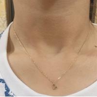 ราคา Princelyจี้หัวใจพร้อมสร้อยคอทองคำแท้9เค (21141521287)