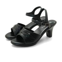 ราคา Pierre Cardin รองเท้าผู้หญิง รองเท้าส้นสูง รองเท้าส้นสูงแบบเปิดส้น นุ่มสบาย ผลิตจากหนังแท้ สีดำ รุ่น31PS803 (15083944728)