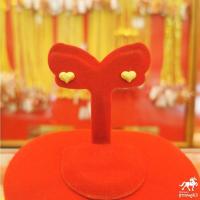 ราคา ต่างหูทองคำ 0 6 กรัม ลายหัวใจทราย ทองคำแท้ 96 5 มีใบรับประกัน ขายได้ จำนำได้ มีใบรับประกัน (15506676660)