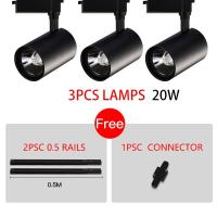 ราคา จัดส่ง3วัน Track Light LED ไฟแทรคไลท์ COB Track Lighting สปอร์ตไลท์ 12W 20W 30W 40W โคมไฟเพดาน มีรางสองราง ไฟแต่งห้อ (20971313169)
