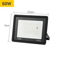ราคา ตัวสะท้อนแสงไฟ LED อัตโนมัติ RGB โคมไฟไฟสปอร์ตไลท์ RGB กลางแจ้ง220V 30W 50W 100W IP66กลางแจ้งกันน้ำ (21170678592)