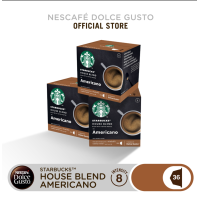 ราคา แคปซูลเครื่องชงกาแฟ NESTLE กาแฟแคปซูล แคปซูลกาแฟ กาแฟสด กาแฟดำ สตาร์บัคส์ เฮาส์ เบลน อเมริกาโน่ แพ็ค 3 กล่อง 16 แคปซูล (2744540745)
