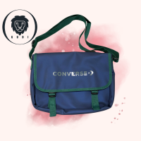 ราคา ใบใหญ่ Converse กระเป๋าสะพายข้าง Bashful Messenger Bag รุ่น A1269 มี2สี สีดำ เขียว (21288348426)
