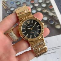ราคา สินค้าที่ผ่านการรับรอง Gold Stainless Steel Versace Band Watch Men Quartz Movement Wrist Watches Men S Luxury Medusa Pattern Watches (16565626312)