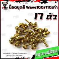 ราคา น็อตชุดสีเวฟ100เก่า 110เก่า 1ชุด 17ตัว น๊อตชุดสีWave100เก่า 110เก่า น็อตเฟรมเวฟ100เก่าน็อตเวฟ100เก่าน็อสแตนเลส W100 110 (17454973056)