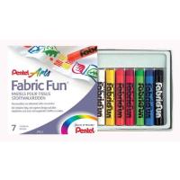 ราคา Pentel สีชอล์คเขียนผ้า Fabric Fun Pastel Dye Sticks เพนเทล 7 สี15 สี สีเขียนผ้า สีระบายผ้า (20090676103)