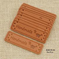 ราคา ป้ายหนังPU ลาย Handmade 10 ชิ้น (6532656793)