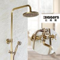 ราคา Biggers ชุดก๊อกน้ำฝักบัวสีบรอนซ์แบบสำเร็จโบราณขนาด8นิ้วหัวฝักบัวน้ำฝน (18867007846)