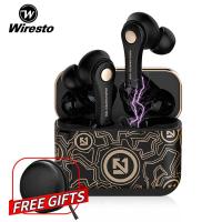 ราคา Wiresto หูฟังไร้สาย หูฟังบลูทูธแท้ True หูฟังเอียบัด ไร้สายหูฟังขนาดจิ๋ว ชุดหูฟังหูฟังเพลงสเตอริโอการตัดเสียงรบกวนด้วยไมโครโฟนฟรีกล่องชาร์จ TWS Wireless Bluetooth Earphone (5331610206)