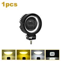 ราคา ANMINGPU ไฟไฟสปอร์ตไลท์ตัดหมอก LED 30W สีขาวและอำพันไฟคู่ไฟเสริมกันน้ำ12V 24V ไฟหน้ารถยนต์สปอตไลท์ (20469049206)