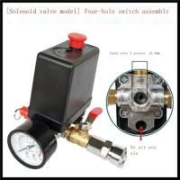 ราคา Oil free air compressor vertical pressure switch single four hole air pressure controller air pump accessories power starter (20852938343)