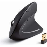ราคา Anker 2 4G Wireless Vertical Ergonomic Optical Mouse 800 1200 1600 DPI 5 Buttons for Laptop Desktop PC Macbook Black (9667999378)