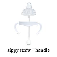 ราคา เครื่องดื่มจิบแก้วแบบมีหลอดพร้อมที่จับสำหรับขวดนมธรรมชาติ Avent ไม่รวมขวด (19760522880)