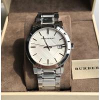 ราคา BURBERRY BU9000 BU9200 38mm 27mm Silver Dial Stainless Steel Watch (13038238755)