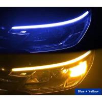 ราคา พร้อมส่ง 60ซม 2เส้น ไฟเดย์ไลท์ พร้อมไฟเลี้ยว ไฟตัดหมอก รถยนต์ DRL LED กลางวันไฟตัดหมอก หลอดไฟ LED บางเฉียบชั้นสูง (16206315363)