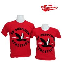 ราคา เสื้อยืด สกรีน กำมะหยี่ พรีเมียม ลาย Athletics ราคาต่อ 1 ตัว แยกตามไซส์ (15064733895)