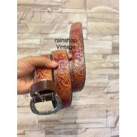 ราคา เข็มขัดหนังวัวแท้100 งานตอกลาย ลายมีเยอะเลือกได้ อินเดียแดง คาวบอย กัญชา ลายไทย ลายม้า ประดับคล้อยแนวคาวบอยยุค90 (14596809576)