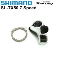 ราคา Shimano Tourney SL TX50คันเกียร์3X6S 3X7S 3V 6V 7V 18 21สปีด TX50สายเกียร์ Shifters SL TX50 Shifter Switch (13119172050)