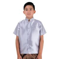 ราคา เสื้อราชปะแตนเด็ก เสื้อราชปะแตนแขนสั้นเด็ก เสื้อไหมเด็ก เสื้อชุดไทยเด็ก เสื้อชุดไทยเด็กชาย ชุดไทยเด็กผู้ชาย Shirt For Boy Thai Outfit (3198438693)