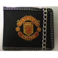ราคา กระเป๋าสตางค์มีโซ่ ลาย MANCHESTER UNITED 2พับ พร้อมโซ่คล้อง ราคาถูก ใส่บัตรประชาชนใด้ (11619695000)