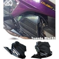 ราคา ครอบหม้อน้ำ มีโอ ฝาครอบหม้อน้ำ MIO125 ฝาหม้อน้ำอะไหล่ Mio125 ลายเคฟล่าร์ล้วน (10139307878)