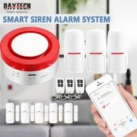 ราคา DAYTECH Tuya App สัญญาณกันขโมย ชุดสัญญาณ Smart Home Control สัญญาณกันขโมย สัญญาณกันขโมยติดบ้าน SOS สัญญาณกันขโม Home Security WIFI07 (19466398167)