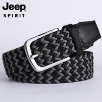 ราคา JEEP SPIRIT เข็มขัดถักผู้ชายเข็มขัดยางยืดไม่มีรูเข็มขัดผ้าแคนวาสสำหรับผู้ชายกางเกงยืดลำลองแบบธุรกิจเข็มขัดถัก (20716619486)